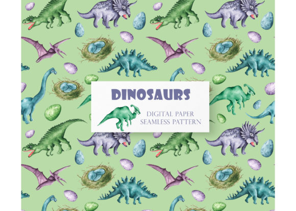 Dinosaur Seamless Pattern: Bold Patterns for Branding