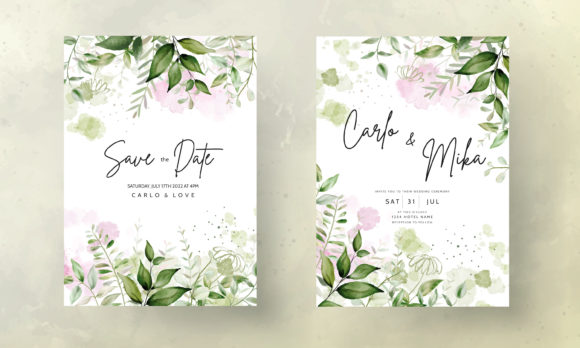 Elegant Leaves Watercolor Wedding Card Review