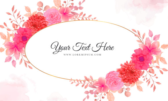 Elegant Watercolor Flowers Background: A Seller's Review of Print Templates