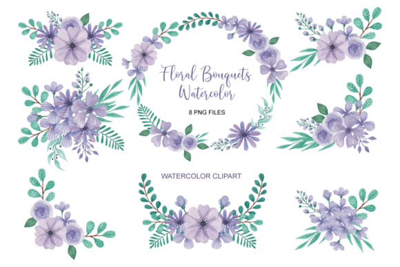 Floral Watercolor Bouquet Clip Art Set 3 Review