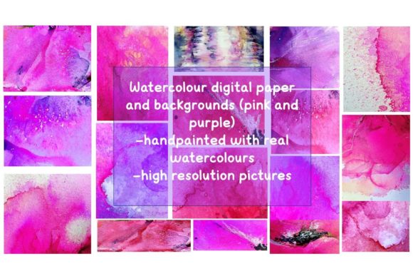 Review: Digital Paper Background Purple Pink for Embroidery