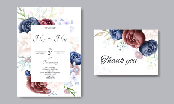 Reviewing the Elegant Watercolor Floral Wedding Card Design