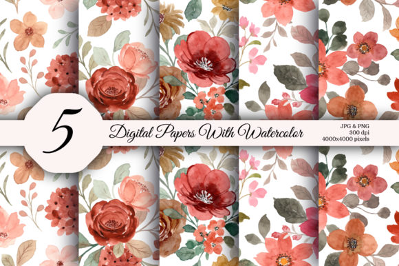 Seamless Pattern Floral Watercolor 162 Review