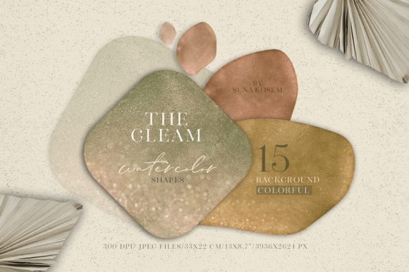 The Gleam Watercolor Shapes: A Review for Backgrounds