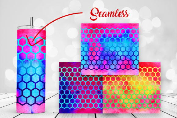 Tumbler Watercolor Honeycomb Wraps: A Designer's Review