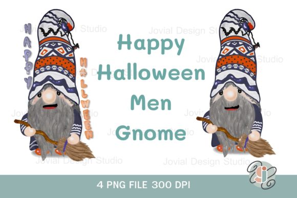 Watercolor Gnome Men Broom Print Templates Review