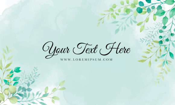Watercolor Leaf Background: Premium Print Templates