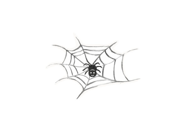 Watercolor Spider in a Web: A Halloween Crafting Gem