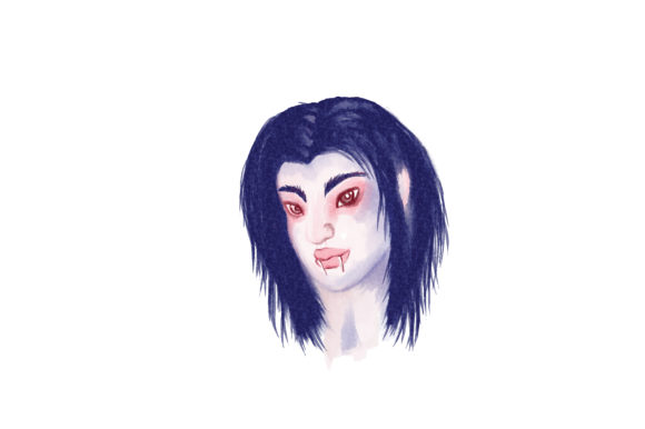 Watercolor Vampire: A Spooky Halloween Asset Review