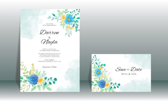 Wedding Card Set: Watercolor Print Templates Review