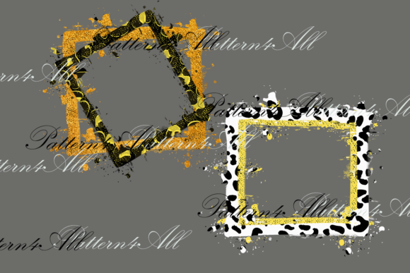 Yellow Black Frame: Bold Graphic Templates for Publishers